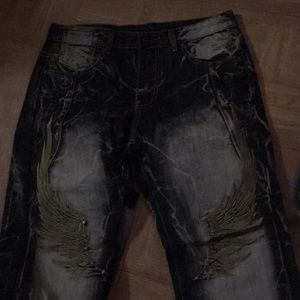 Pair of Dark Designed Jeans Purchased Overseas